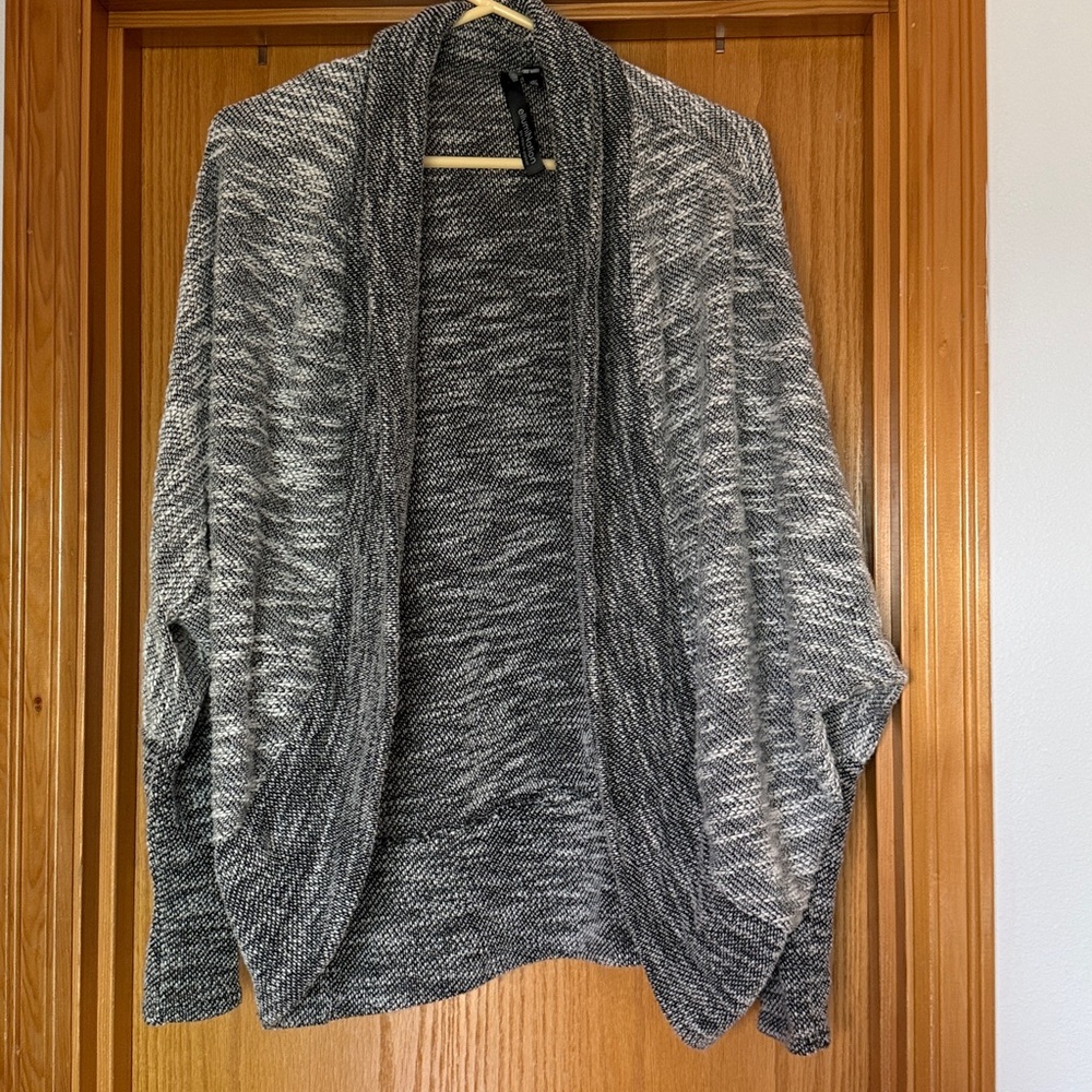 Women's Gray Cardigan Sweater